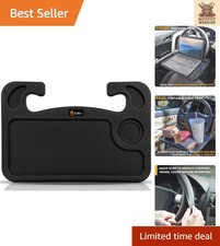 Lightweight Car Tray with Cup Holders: Multipurpose Steering Wheel Table