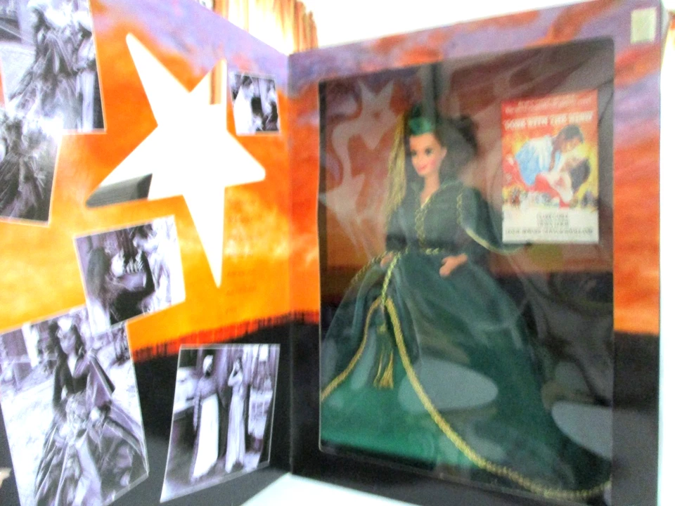 1994 "Lo que el viento se llevó" Scarlett O'Hara Barbie Leyenda Vestido Cortina #12045 Nuevo en Caja Foto 4 de 4