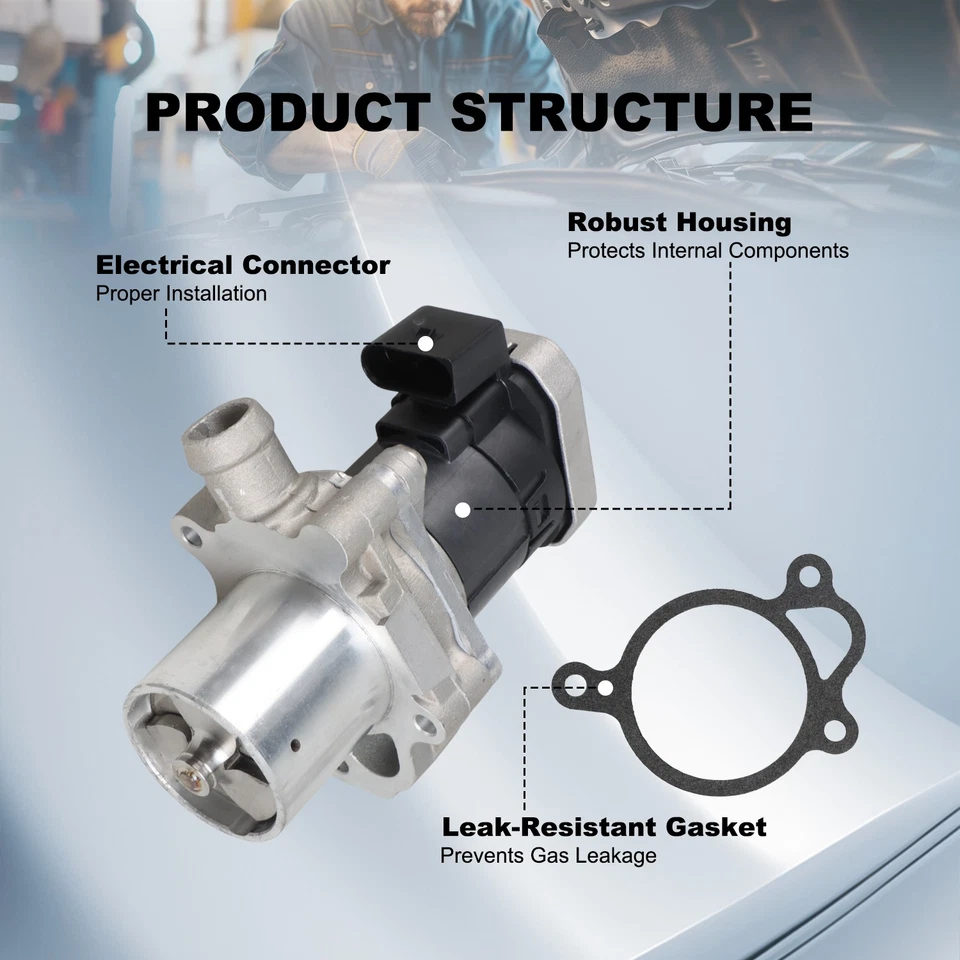 Válvula EGR 4 pines para Dodge 2004-2006 Freightliner Sprinter 2500 3500 2,7 L OM647 Foto 4 de 4