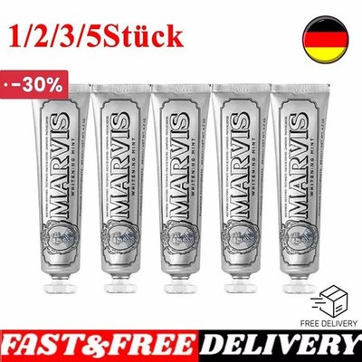 1~5 Pack Marvis Whitening Toothpaste Mint Xylitol for Teeth Strenthing Whitening