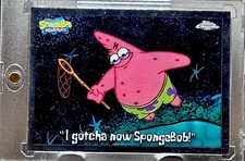 Spongebob RARE I Gotcha Now SpongeBob Meme Investment Card Patrick Chrome Mint