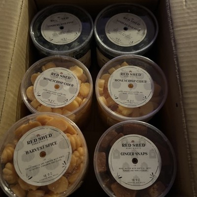 Mix of Red Shed Wax Melts 16oz , New in box ! 6 pack assorted bundle
