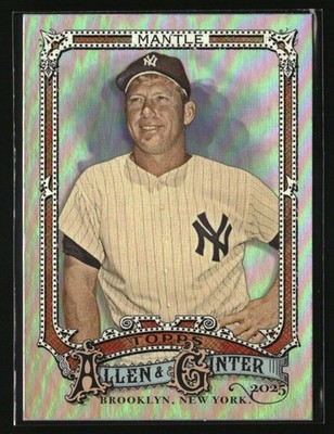 2025 Topps Allen & Ginter Silver Portrait Mickey Mantle #19