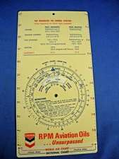 CHEVRON FLIGHT GUIDE Standard Oil Company  Aviation RPM In great shape!