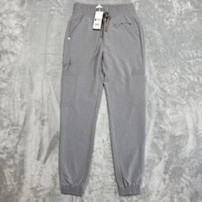 NEW FIGS Women’s XXS Charlotte 21 Pocket Slim Jogger Scrub Pants Light Gray NWT