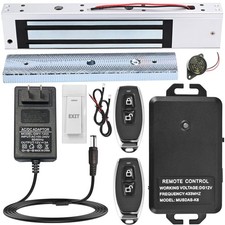 Access Control System with Remote Control 600lbs Magnetic Door Lock Kit,