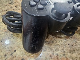 Sony PS2 BLACK Wired Controller OEM DualShock PlayStation 2 AUTHENTIC Read