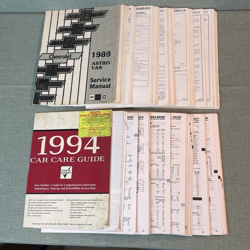 Lot 200+ Vtg Book Pages Junk Journal Paper Craft Ephemera - Auto Manuals - Picture 12 of 14