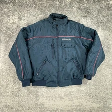 Vintage BF Goodrich Jacket Mens Large Blue Mechanic Moto 80s Swingster USA Made