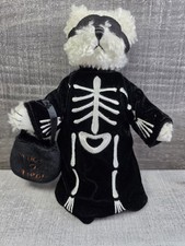 Hugfun Halloween Jointed Teddy Bear 2004 Skeleton Costume Trick or Treat b288