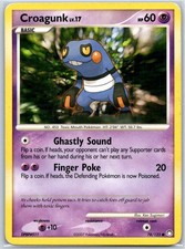 Croagunk Mysterious Treasures 78/123 Pokemon Card MP