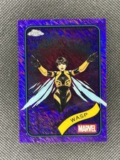 2025 Topps Chrome Marvel Wasp #113 Purple Shimmer Refractor /75!