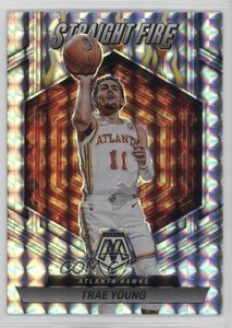 2022-23 Panini Mosaic Straight Fire Trae Young #15
