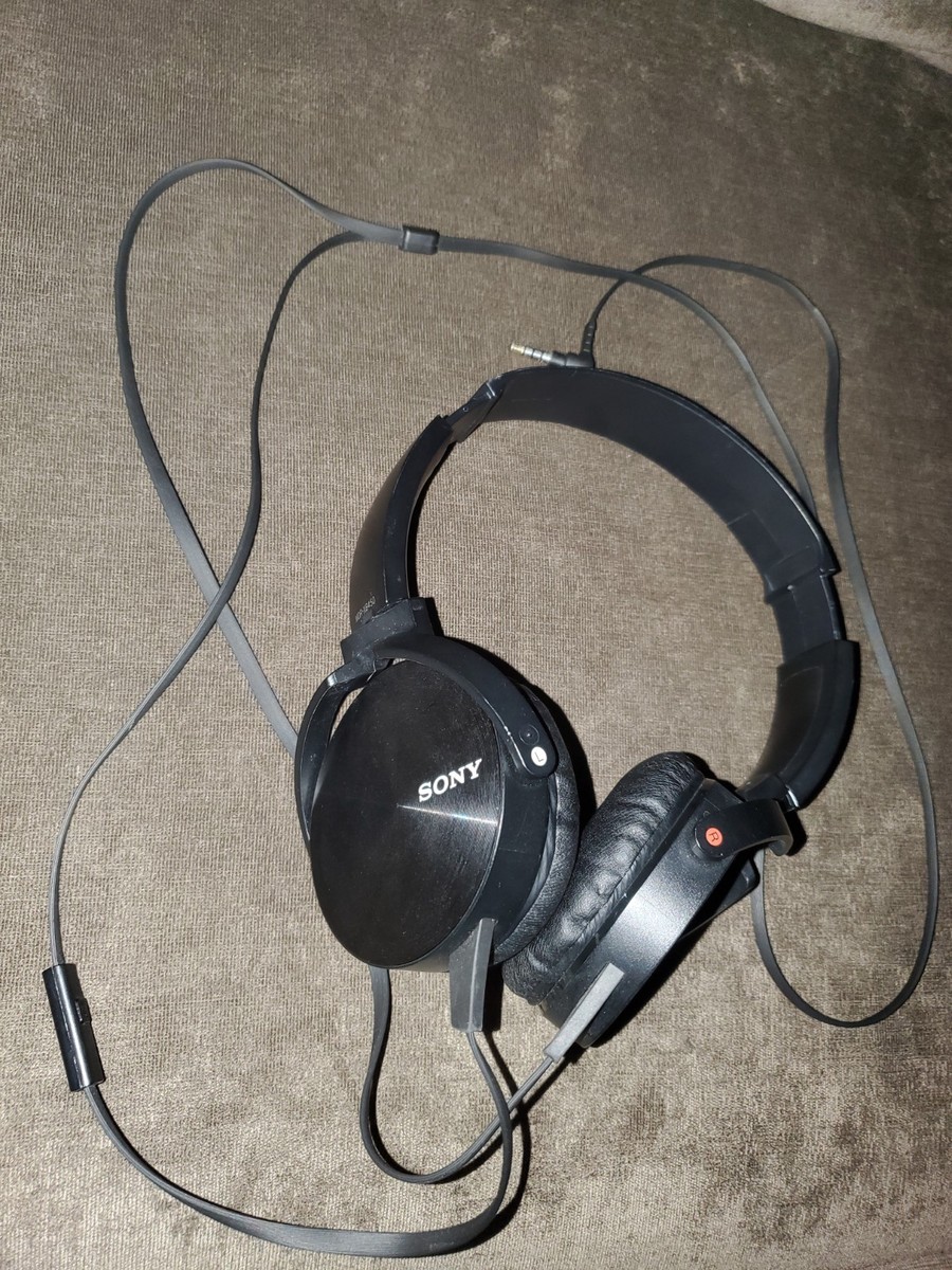 ヘッドホン SONY EXTRA BASS MDR-XB450 BLACK SONY EXTRA BASS Stereo Headphones w/ Mic (MDR-XB450