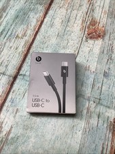 GENUINE Beats 1.5m USB-C to USB-C Woven Cable Bolt Black
