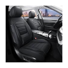 Car Seat Covers Full Set, 5Pcs Universal Leather Seat Covers for Cars, Waterp...