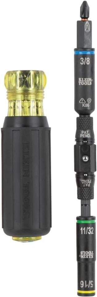 Klein KNECT 10-in-1 Screwdriver/Nut Driver with Color-Coded Sizes for Quick Use - image 3 of 4