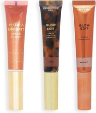 Revolution Pro Cream Wand Trio Dark Face Set Blush Contour Highlight