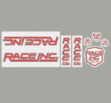 Race Inc. RA Decal set - red/black/white