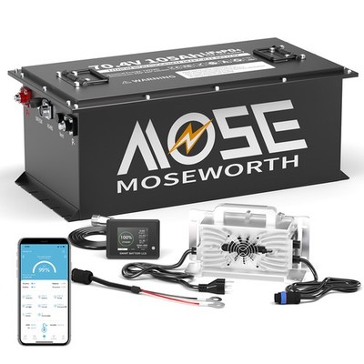 72V 105Ah Golf Cart Lithium LiFePO4 Battery Club Car 200A BMS 20000+Deep Cycle