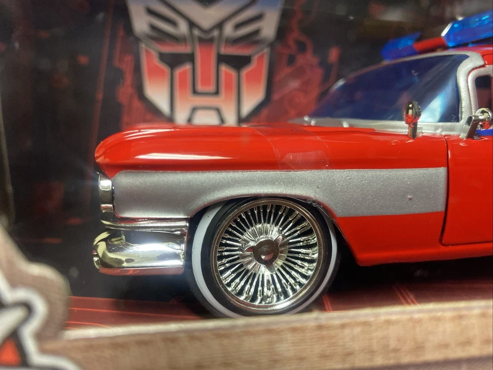 Jada Toys Ghostbusters Ecto-1 Transformers Addition/w Upgraded Chrome Wire Rims - Image 3 of 4