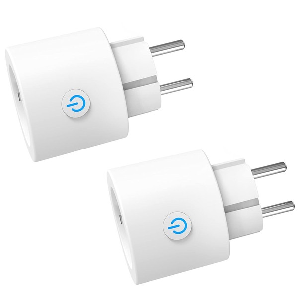Antela Wlan Smart Steckdose 16A Mit Strommessung, Sprachsteuerung, 2 StüCk-image