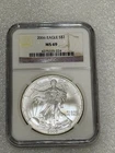 2006 Silver Eagle  NGC MS 69 Brown Label ~ PRISTINE ~ NO SPOTS (224)
