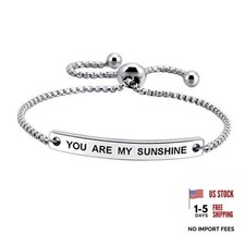 Cuff Bracelets for Women, Fashional Jewelry for Girl Her, you are my sunshine