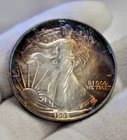 Super Toner 1992 US Silver Eagle Nice Coin