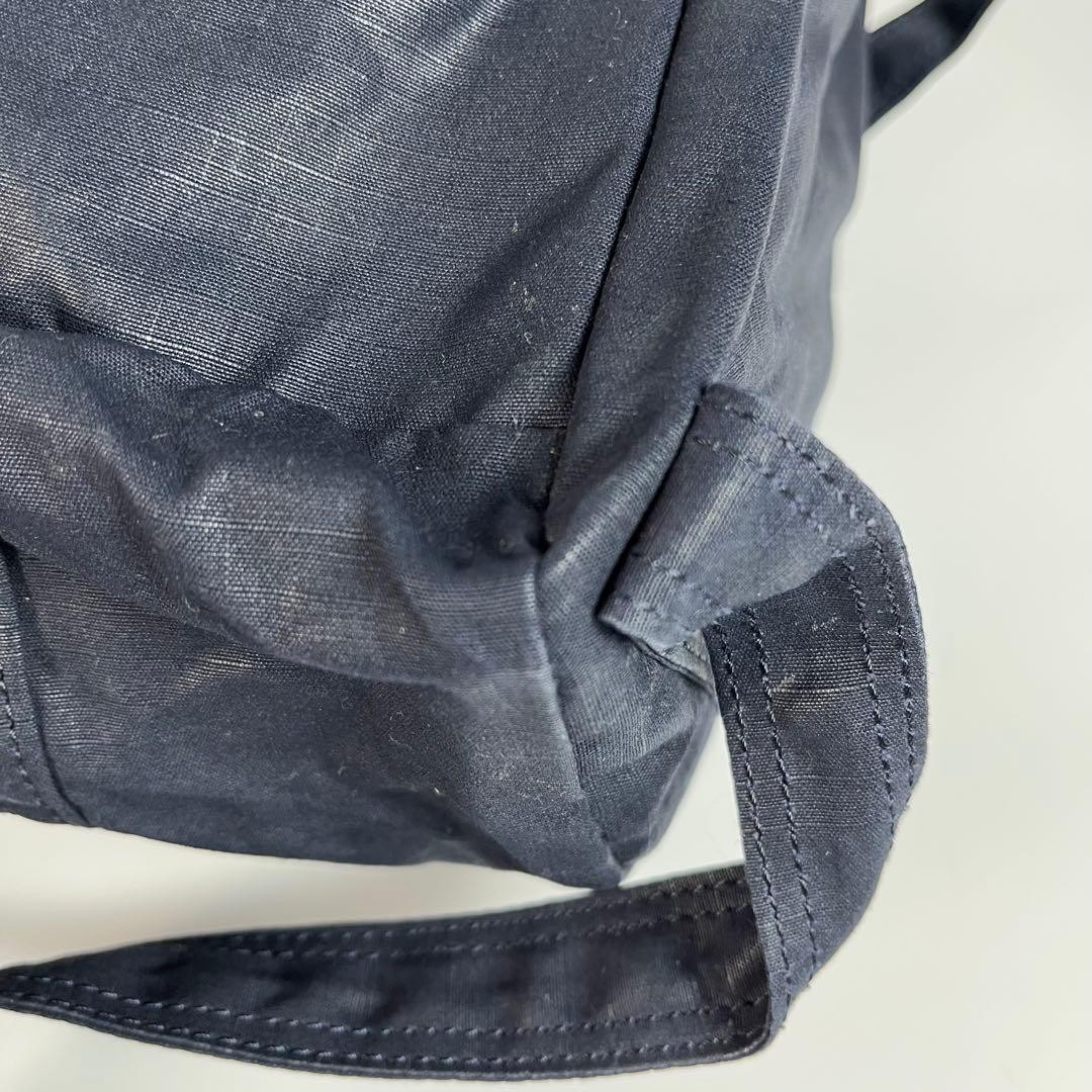 Porter Cube Navy Drawstring Backpack Used Waterpr… - image 11