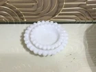 Vintage Milk Glass Sunflower/Daisy Trinket-Ring Dishes/Ashtray