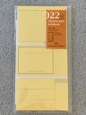 Traveler's Company Notebook Refill Sticky Notes Regular Size New