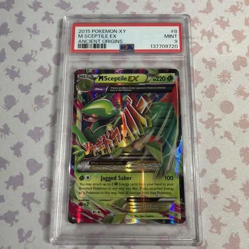 M Sceptile EX 8/98 XY - Ancient Origins Ultra Rare Pokemon Card PSA 9