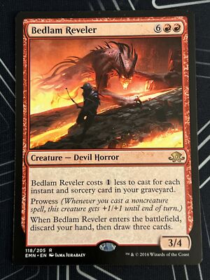1x Bedlam Reveler (118) Eldritch Moon LP MTG Magic the Gathering x1 MKE