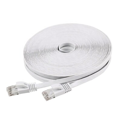 Patchkabel Netzwerk Kabel Flachkabel LAN ultraflach 0,5m 1m 2m 3m 5m 10m 20m NEU