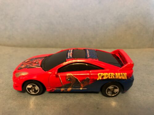 Maisto 2003 Toyota Celica GTS Spiderman Red ad Blue 1:64 Loose - Picture 1 of 10