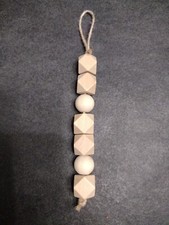 Wooden Bead Christmas Ornament/farmhouse style