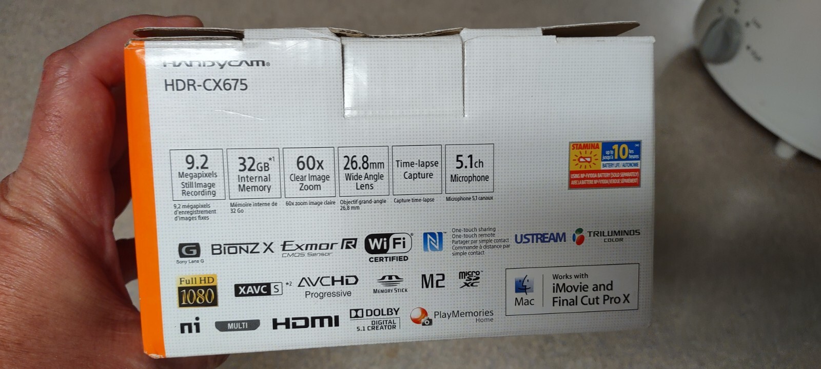 Sony - Rare! HDR-CX675 32GB Flash Memory Camcorder - Complete! 
