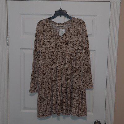 Jade by Jane Women's Leopard Print Dress Size M NWT
