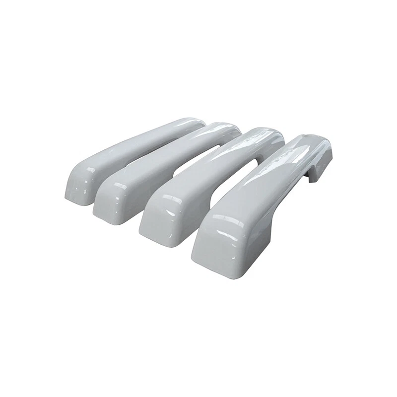 Door Handle COVERS For 2021-2025 Ford F150 Crew Cab W/O SMT Keyhole White - Image 3 of 4