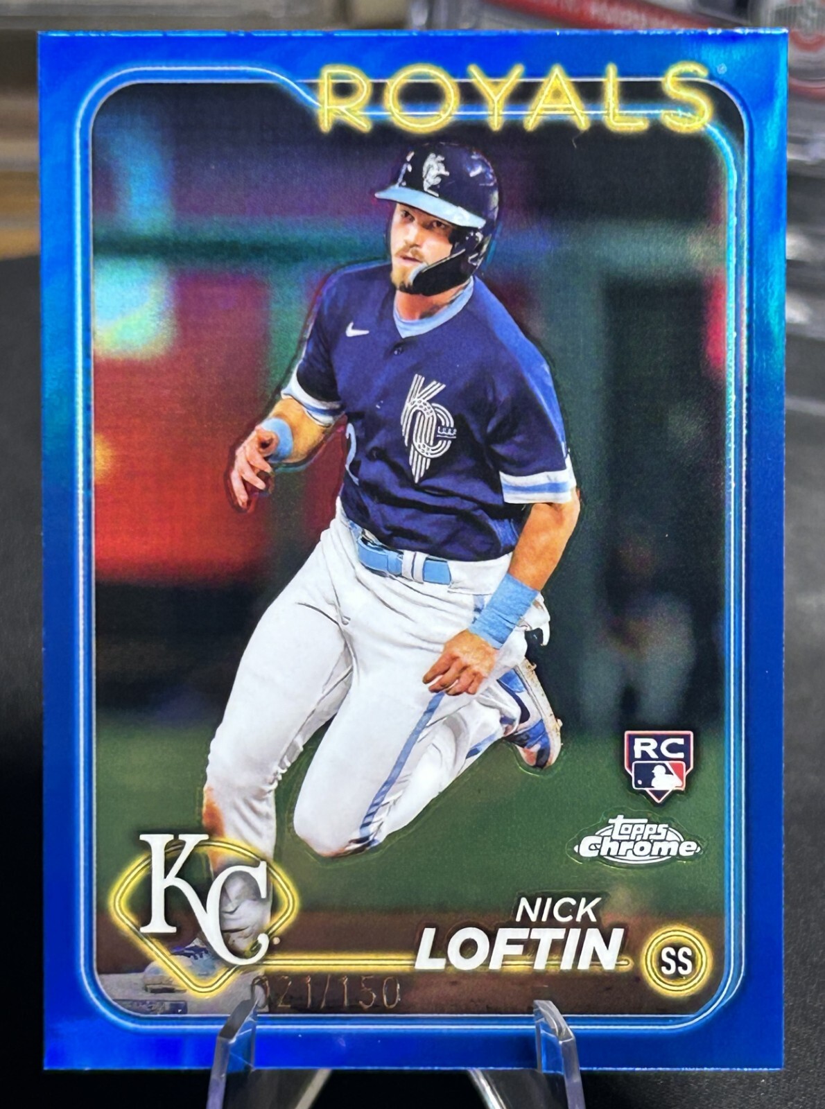 2024 Topps Chrome Nick Loftin True Blue Refractor /150 RC 183
