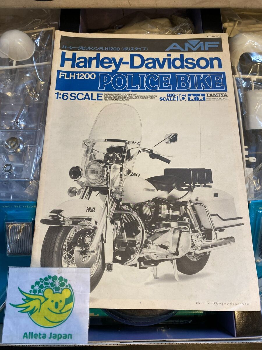 Tamiya 1/6 Scale Harley Davidson FLH1200 Police Type Plastic Tamiya 1/6 Scale Harley Davidson FLH1200 Police Type Plastic