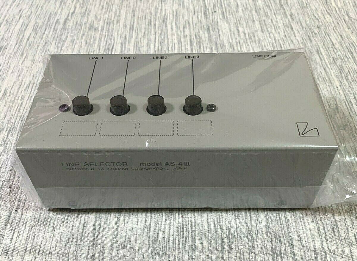 LUXMAN AS-4III Line Selector Switch Line Disc Treat Wiring