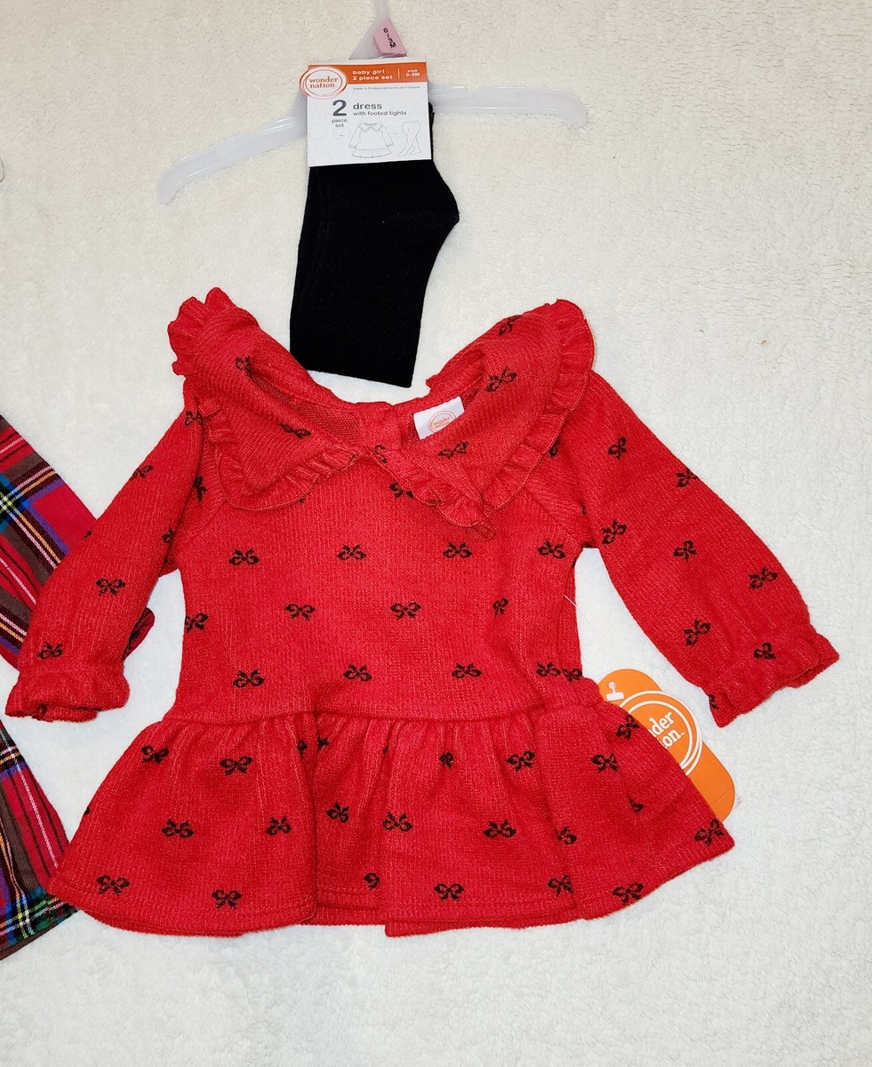 12 month old christmas dress Disney Minnie Mouse Christmas Infant Baby Girls Mrs. Clause Dress and Santa Hat Outfit Set Red / White 12 Months