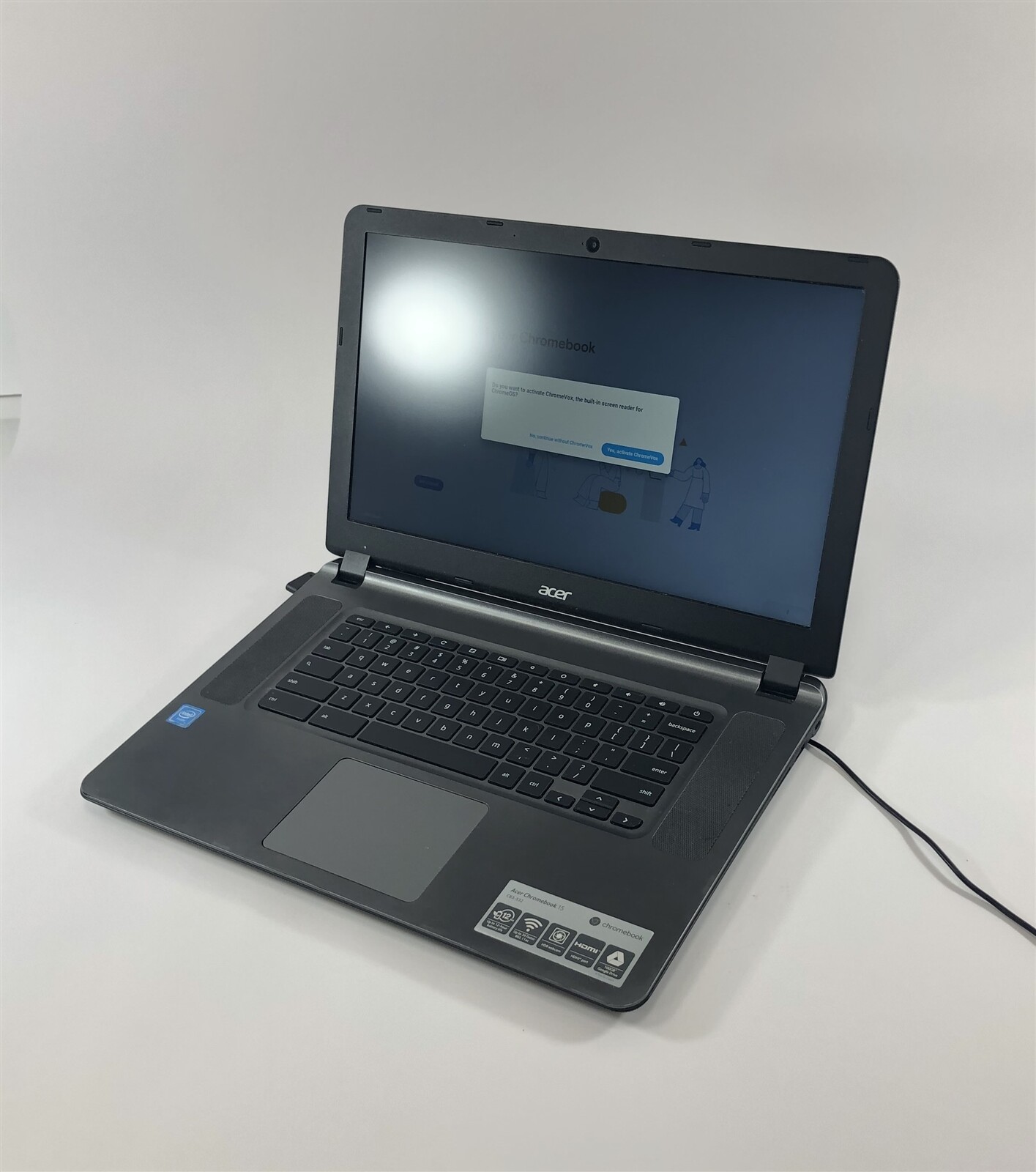 Acer ChromeBook N15Q9 1366x768 15.6" Laptop N3060 1.6GHz 16GB SSD 2GB