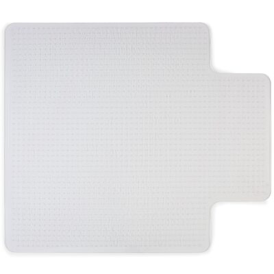 Staples 45'' x 53'' Low Pile Carpet Chair Mat Lip 567298