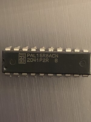 16 x MMI PAL16R8ACN, TTL PAL Input 8 Reg Output 8 State 20 Pin DIP