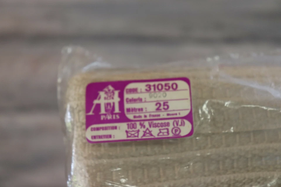 galon , ruban ancien 25 mètres - AH PARIS - 100% viscose - Photo 4/4