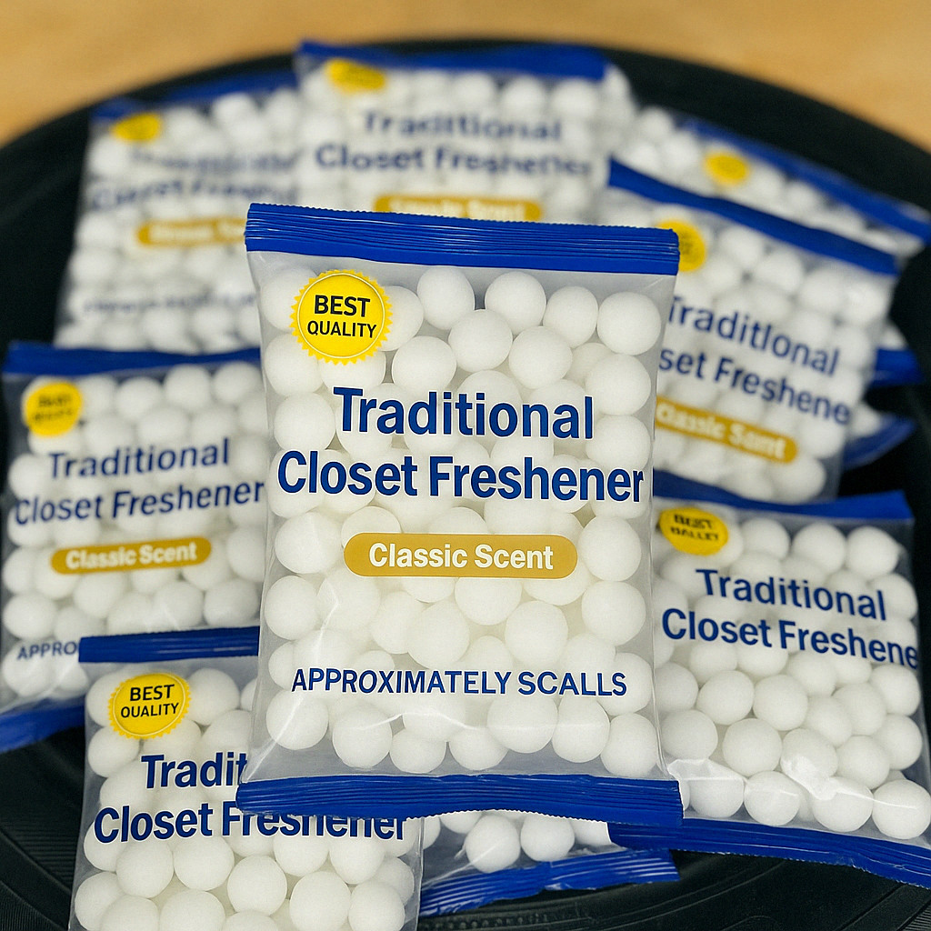 50/100/200/400 Classic Scent Closet Freshener Balls  Sealed Storage Packs