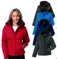 Russell Ladies Womens Womans Plain Black Blue, Grey Or Red Jacket Raincoat